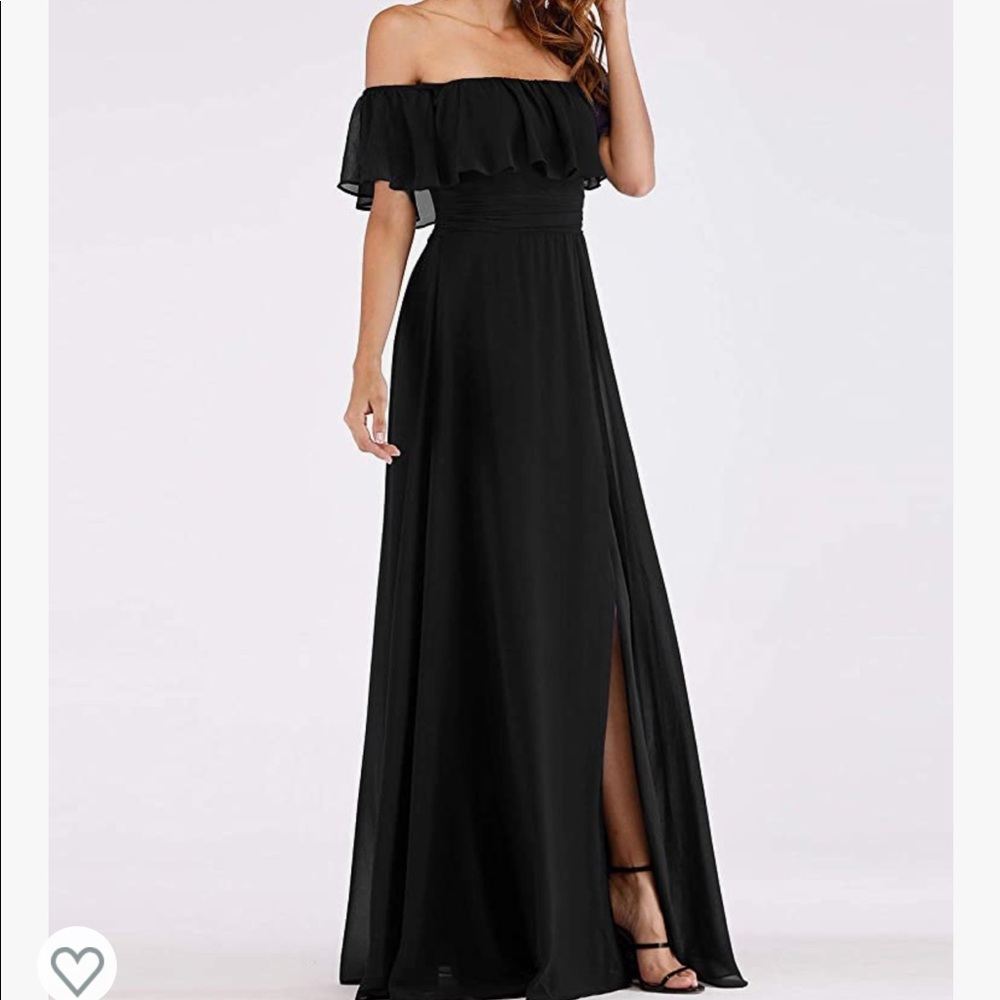 Black Strapless Dress